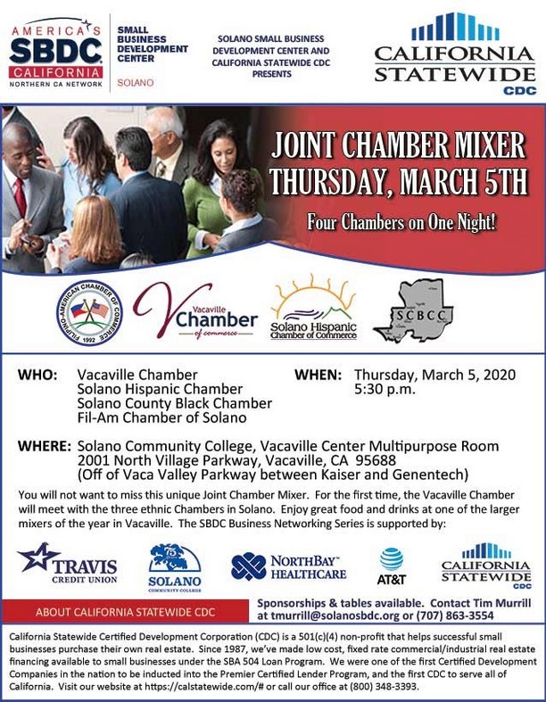 Four Chambers Networking,  March 5th