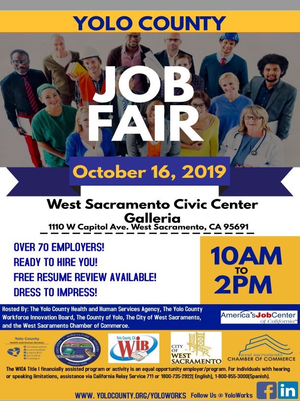 Yolo County Job Fair, October 16
