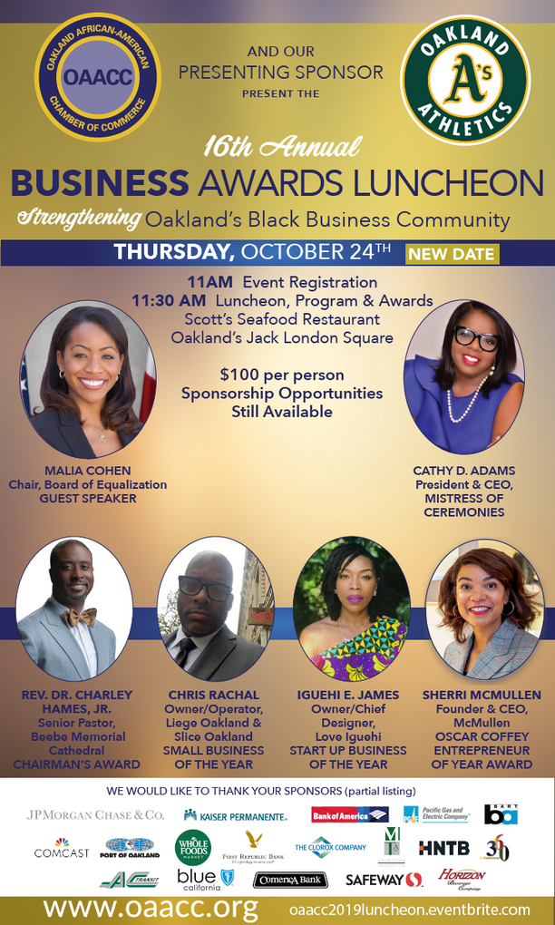 OAACC 16th Annual Business Awards Luncheon, October 24